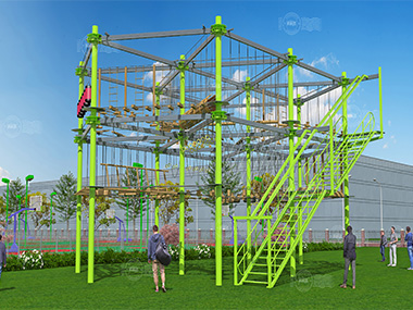 ropes course, high ropes course, climbing wall, ropes course china, ropes course manufacturer