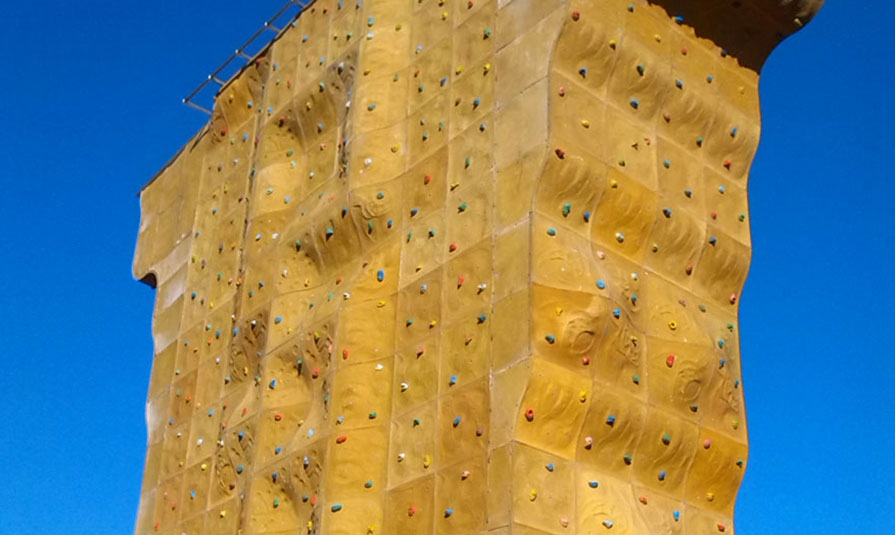 Outdoor Rock Climbing Wall